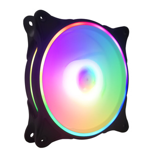 Завод прямых поставок 12cm шасси вентилятор тонкий апертура крутой симфония RGB излучающий вентилятор можно сделать индивидуальная упаковка
